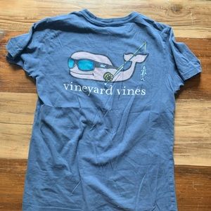 Vineyard Vines Boys M “Fishing” Pocket Tee